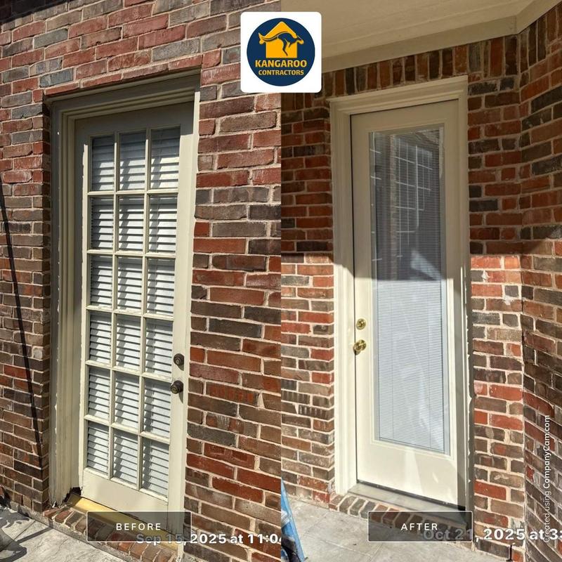 before and after of door