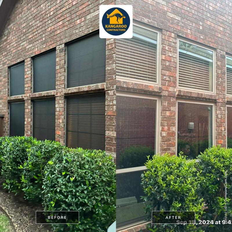 before and after of windows after replacement